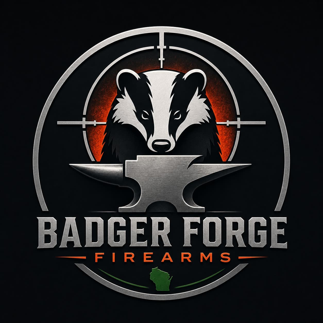 Badger Forge Firearms brand emblem